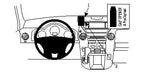 Brodit ProClip 854312 voor Honda Pilot 2009-2015 - productfoto zwarte ABS montagebasis