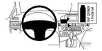 Brodit ProClip 854322 voor Lexus RX Series 2010-2015 - productfoto zwarte ABS montagebasis