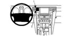 Brodit ProClip 854324 voor Lexus LX Series 2008-2015 - productfoto zwarte ABS montagebasis