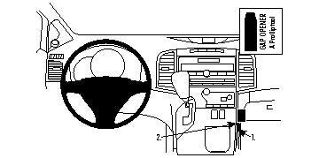 Brodit ProClip 854327 voor Toyota Venza 2009-2012 - productfoto zwarte ABS montagebasis