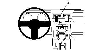 Brodit ProClip 854365 voor Ford Mustang 2010-2014 - productfoto zwarte ABS montagebasis