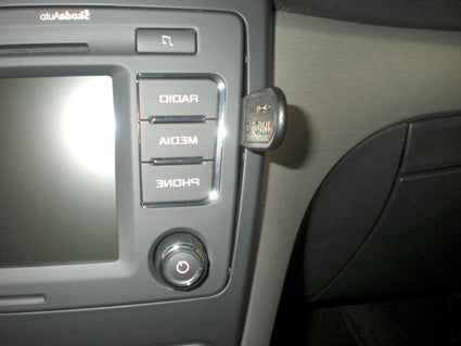 Brodit ProClip 854394 voor Skoda Yeti 2010-2017 - montagepositie op dashboard