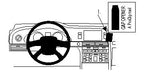 Brodit ProClip 854430 voor Audi S6 2010 en Audi A6 2010 - productfoto zwarte ABS montagebasis