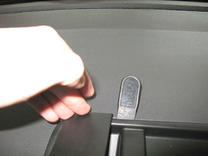 Brodit ProClip 854432 voor Volkswagen T5 Transporter/Pickup 2010-2015 en Volkswagen Caravelle 2010-2015 - montagepositie op dashboard
