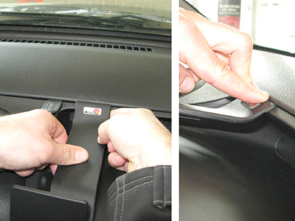 Brodit ProClip 854463 voor Nissan NV200 2015-2023, Nissan NV200 2010-2014 e.a. - detail van dashboardmontage