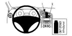 Brodit ProClip 854465 voor Peugeot 5008 2010-2017 - productfoto zwarte ABS montagebasis