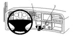 Brodit ProClip 854479 voor Scania R-series 2010-2016 en Scania G-series 2010-2018 - productfoto zwarte ABS montagebasis