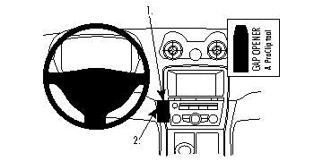 Brodit ProClip 854498 voor Jaguar XJ 2010-2019 - productfoto zwarte ABS montagebasis