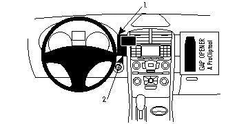 Brodit ProClip 854540 voor Ford Edge 2011-2014 - productfoto zwarte ABS montagebasis