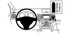 Brodit ProClip 854563 voor Seat Alhambra 2011-2019 en Volkswagen Sharan 2011-2022 - productfoto zwarte ABS montagebasis