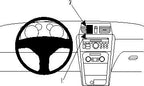 Brodit ProClip 854569 voor Suzuki SX4 2011-2015 - productfoto zwarte ABS montagebasis