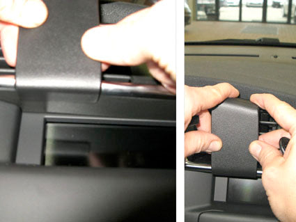 Brodit ProClip 854590 voor Citroen DS4 2011-2018 en Citroen C4 II 2011-2018 - detail van dashboardmontage