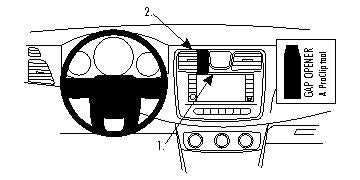 Brodit ProClip 854645 voor Chrysler 200 Convertible 2011-2014, Chrysler 200 2011-2014 en Lancia Flavia 2012-2014 - montagefoto 6