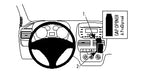 Brodit ProClip 854694 voor Fiat Doblò 2010-2014 en Opel Combo 2012-2018 - productfoto zwarte ABS montagebasis