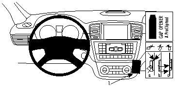 Brodit ProClip 854709 voor Mercedes Benz M-Class/ML 2012-2015, Mercedes Benz GLE-Class 2016-2019 en Mercedes Benz GL-Class 2013-2019 - montagefoto 6