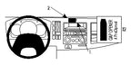 Brodit ProClip 854717 voor Chevrolet W-series 2008-2018, GMC W-series 2008-2018 en Isuzu N-series 2008-2025 - productfoto zwarte ABS montagebasis