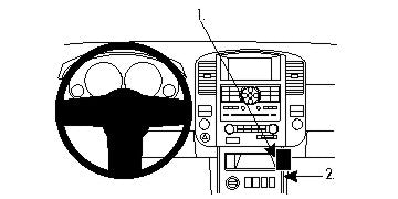 Brodit ProClip 854754 voor Nissan Pathfinder 2010-2012 en Nissan Pathfinder 2008-2012 - productfoto zwarte ABS montagebasis