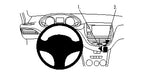 Brodit ProClip 854764 voor Peugeot 208 2012-2019 en Peugeot 2008 2014-2019 - productfoto zwarte ABS montagebasis
