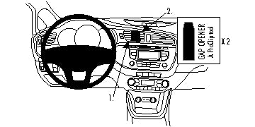 Brodit ProClip 854766 voor Kia Ceed 2012-2015 - montagefoto 7
