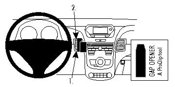 Brodit ProClip 854774 voor Acura RDX 2013-2018 - productfoto zwarte ABS montagebasis