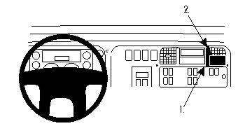 Brodit ProClip 854787 voor Freightliner M2 Business Class 2003-2018 - montagefoto 6