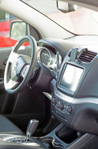 Brodit ProClip 854806 voor Dodge Journey 2011-2023 - productfoto zwarte ABS montagebasis