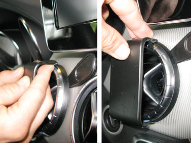 Brodit ProClip 854813 voor Mercedes Benz GLA-Class 2013-2019, Mercedes Benz CLA-Class 2013-2019 en Mercedes Benz A-Class 2013-2018 - ProClip geplaatst in het voertuig