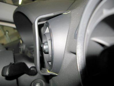 Brodit ProClip 854815 voor Audi A1 2011-2018 - productfoto zwarte ABS montagebasis