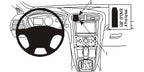 Brodit ProClip 854822 voor Ford Mondeo 2015-2022 en Ford Fusion 2013-2020 - productfoto zwarte ABS montagebasis