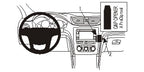 Brodit ProClip 854843 voor Chevrolet Traverse 2013-2017 - productfoto zwarte ABS montagebasis
