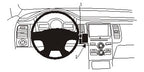 Brodit ProClip 854844 voor Ford Flex 2013-2019 - productfoto zwarte ABS montagebasis