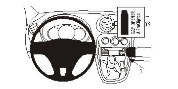 Brodit ProClip 854852 voor Mercedes Benz Citan 2013-2021 - montagefoto 6