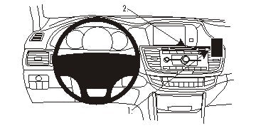 Brodit ProClip 854856 voor Honda Accord Coupé 2013-2014 en Honda Accord 2013-2014 - montagefoto 6