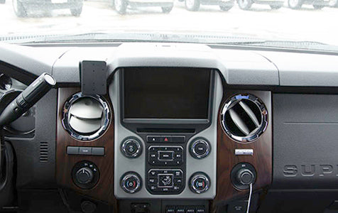 Brodit ProClip 854872 voor Ford Super Duty 2011-2016, Ford Raptor 2011-2016 e.a. - productfoto zwarte ABS montagebasis