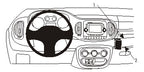 Brodit ProClip 854881 voor Fiat 500 L 2013-2022 - productfoto zwarte ABS montagebasis