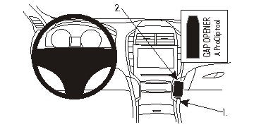 Brodit ProClip 854920 voor Lincoln MKZ 2013-2016 - productfoto zwarte ABS montagebasis