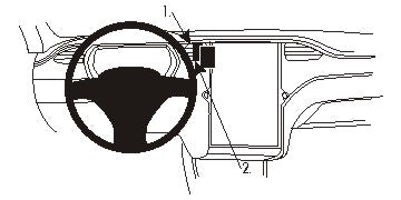 Brodit ProClip 854921 voor Tesla Model X 2016-2020 en Tesla Model S 2013-2020 - montagefoto 7