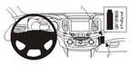 Brodit ProClip 854925 voor Chevrolet Impala 2013-2021 - productfoto zwarte ABS montagebasis