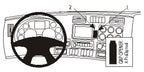 Brodit ProClip 854926 voor Kenworth T880-Series 2013-2018 en Kenworth T680-Series 2013-2018 - productfoto zwarte ABS montagebasis