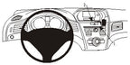 Brodit ProClip 854933 voor Acura ILX 2013-2015 - productfoto zwarte ABS montagebasis
