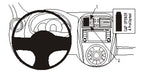 Brodit ProClip 854944 voor Nissan Micra 2014-2017 - productfoto zwarte ABS montagebasis