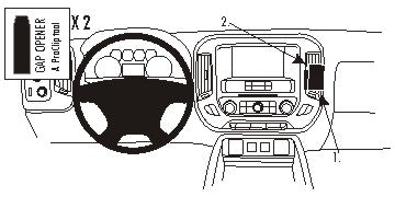 Brodit ProClip 854961 voor Chevrolet Silverado 2500/3500 Series 2015-2019, Chevrolet Silverado 1500 Series 2014-2018 e.a. - montagefoto 10