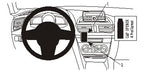 Brodit ProClip 854966 voor Mazda 3 2014-2018 - productfoto zwarte ABS montagebasis