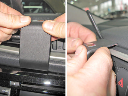 Brodit ProClip 854993 voor Nissan X-Trail 2014-2021, Nissan Rouge Sport 2021-2024 e.a. - detail van dashboardmontage