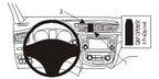 Brodit ProClip 854993 voor Nissan X-Trail 2014-2021, Nissan Rouge Sport 2021-2024 e.a. - productfoto zwarte ABS montagebasis
