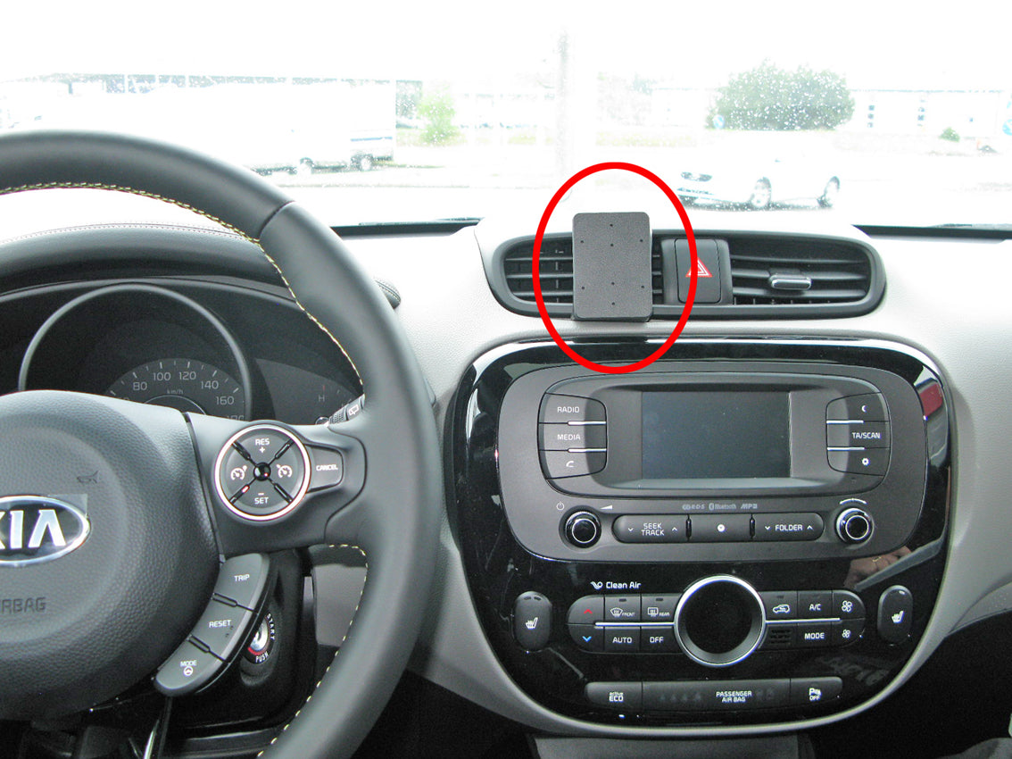 Brodit ProClip 855001 voor Kia Soul 2014-2017 - productfoto zwarte ABS montagebasis