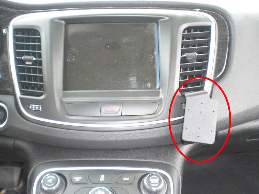 Brodit ProClip 855028 voor Chrysler 200 2015-2017 - productfoto zwarte ABS montagebasis