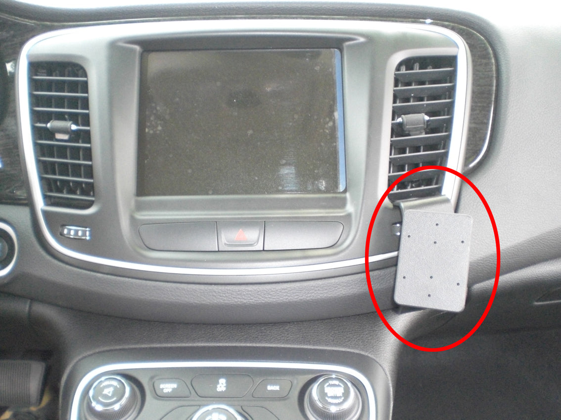 Brodit ProClip 855028 voor Chrysler 200 2015-2017 - productfoto zwarte ABS montagebasis