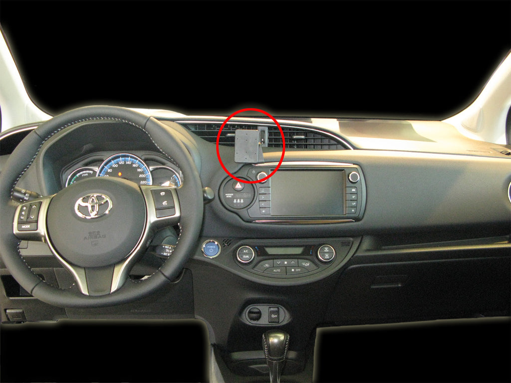 Brodit ProClip 855040 voor Toyota Yaris 2015-2020 - productfoto zwarte ABS montagebasis