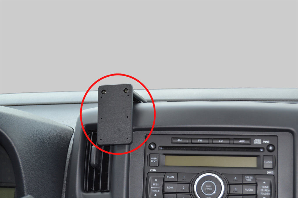 Brodit ProClip 855057 voor Chevrolet City Express 2015-2022 en Nissan NV200 2015-2024 - productfoto zwarte ABS montagebasis